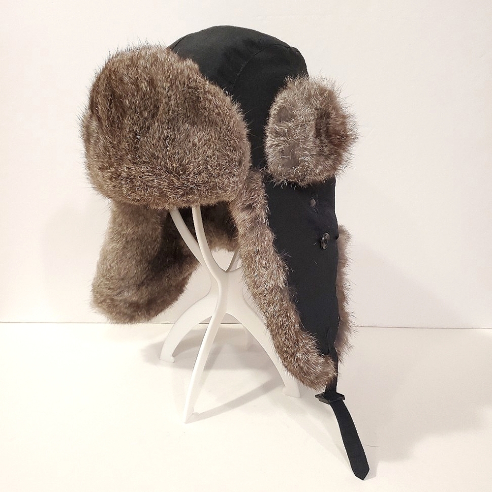 Wind River - Rabbit Fur Aviator Trapper Hat